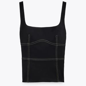 ZARA| LIMITED EDITION TOPSTITCHED TOP